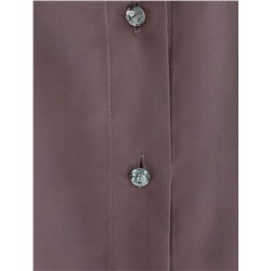 Блузка с короткими рукавами из плотного струящегося сатина