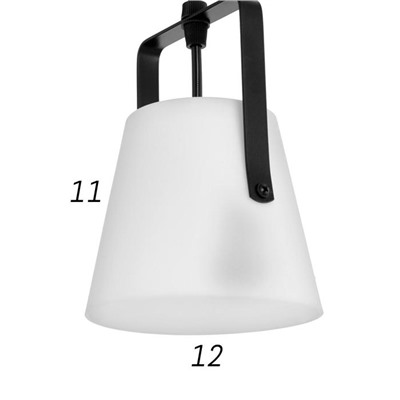 Светильник ЭкономСвет «Нэнси», подвесной, 3×25 Вт, Е27, чёрный, 33×33×20(75)см