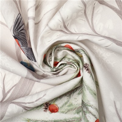 УЦЕНКА Скатерть Этель "Новогоднее чудо" d=150см +/-3см с ВГМО, 100%хл, саржа 190гр/м2