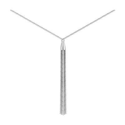 Колье из серебра без вставки, Л-26340