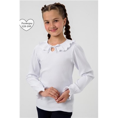 Блузка ДИНА длинный рукав (Белый)