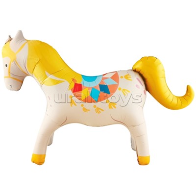 Шар 3D (46''/117 см) Фигура, Цирк, Любимая лошадка, 1 шт. в уп.