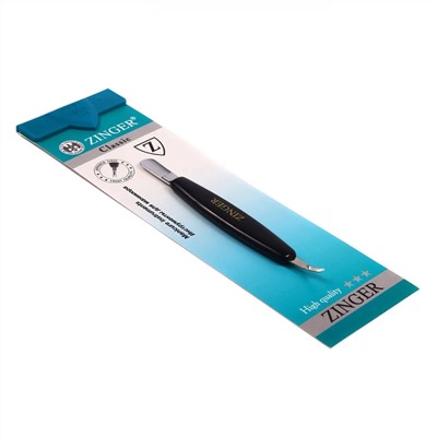Zinger Триммер для удаления кутикулы двусторонний / Classic СТ-19 black, 11,5 см 1332
