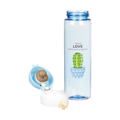 Бутылка для воды Cactus Love, 500 мл, 22×6 см