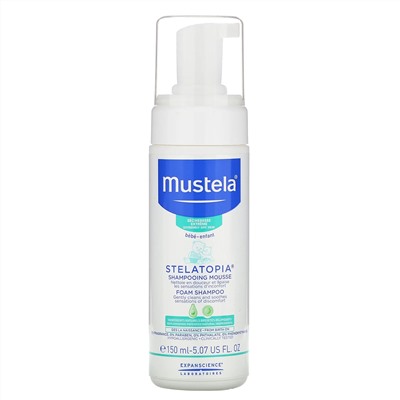 Mustela, Stelatopia Foam Shampoo, 5.07 fl oz (150 ml)