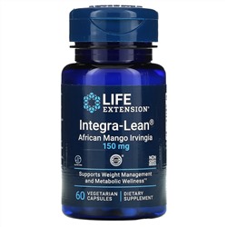 Life Extension, Integra-Lean, ирвингия (африканское манго), 150 мг, 60 вегетарианских капсул