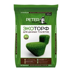 Эко Торф для дачных туалетов, PETER PEAT, 20 л