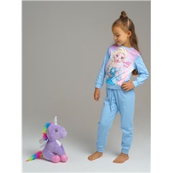 Комплект с принтом "Холодное сердце" для девочки: толстовка, брюки