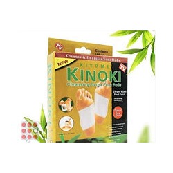 Детоксикационный пластырь Kinoki для ног 10 шт желтый