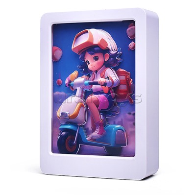 Ночник-пазл 3Д "Girls" со светом и музыкой, в коробке