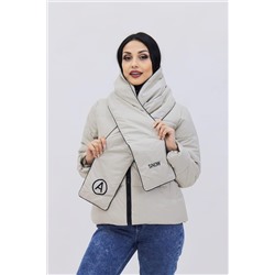 Куртка весна осень +дутый шарф-косынка 8193 НАТАЛИ, 978996