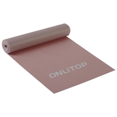 Эспандер ленточный для фитнеса ONLYTOP, 150×15×0.04 см, 10 кг, цвета МИКС