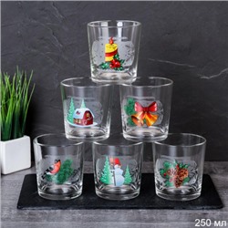 Кружка 250 мл "Зимние узоры" / Д55029/133 /уп 12/ Новогодняя