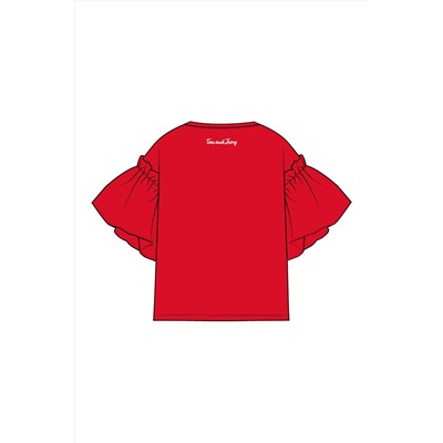 Фуфайка трикотажная для девочек (футболка) PLAYTODAY, 1122501