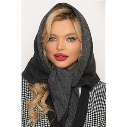 Косынка с отворотом (темно-серая) КО6