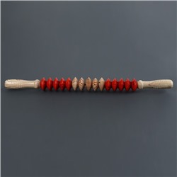 Массажёр «Скалка», универсальный, 47×4 см, деревянный