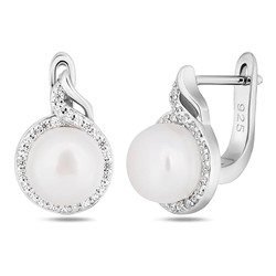 Серьги, жемчуг, BY-838