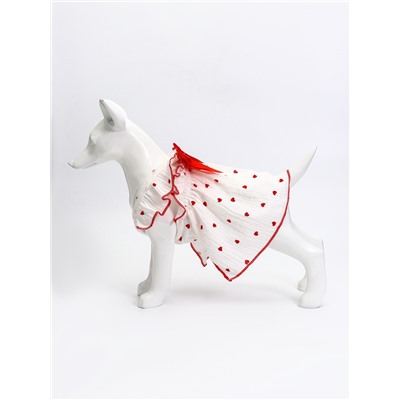 Платье для животных «Зефирка», полиэстер, M, ДС 30, ОГ 40 см, полиэстер