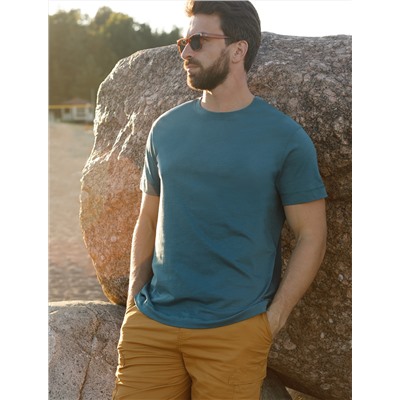 Футболка из фактурного полотна из 100% хлопка