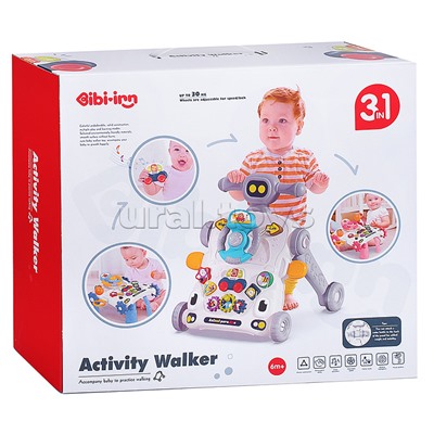 Игровой центр-Каталка "Первая шаги" в коробке