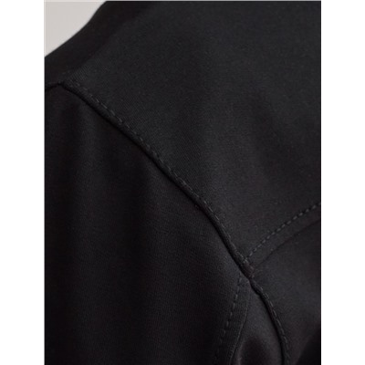 Бомбер среднего объема на молнии с карманами из эластичного футера двухнитки