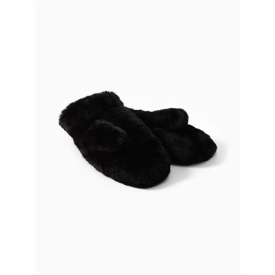 Варежки женские MINAKU, чёрные, размер 26×12 см