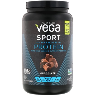 Vega, Протеин премиального качества Sport, шоколад, 29,5 унц. (837 г)
