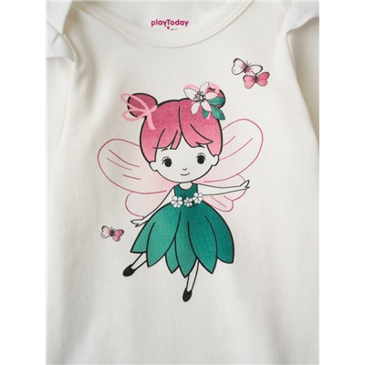 Боди детское трикотажное для девочек, 3 шт в комплекте