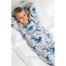 Хлопковая пижама для мальчика из футера с начесом Happyfox