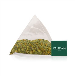 Vahdam Teas, травяной чай, куркума и моринга, без кофеина, 15 чайных пакетиков, 30 г (1,06 унции)