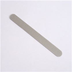 Пилка лазерная для ногтей, односторонняя, 17.5 см, цвет серебристый