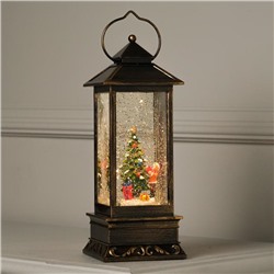 Светодиодная фигура «Ребёнок у ёлки» 10×27×10 см, пластик, батарейки ААх3 (не в комплекте), свечение тёплое белое