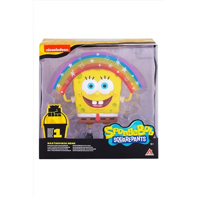 SpongeBob игрушка пластиковая 20 см - Спанч Боб радужный (мем коллекция) Игрушки разных брендов, 267564