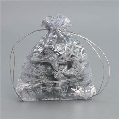 Мешочек подарочный органза «Волшебного Нового года», 10×12 см ± 1.5 см