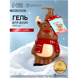 Гель для душа в формовом флаконе, 300 мл, ягодный сорбет, Ural Lab