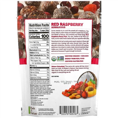 Made in Nature, Razzy Pops, Red Raspberry Supersnacks, 4.2 oz (119 g)