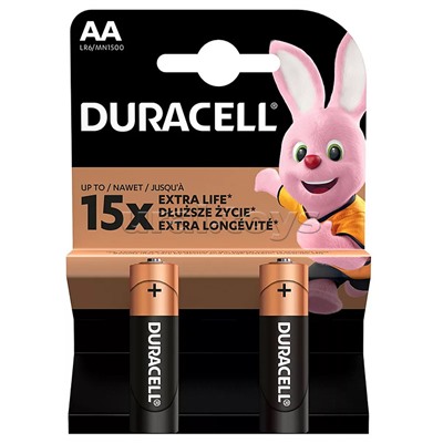Батарейки алкалиновая DURACELL BASIC NEW LR6 BL2