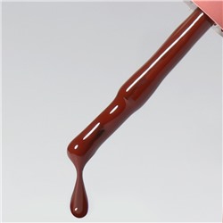 Гель лак для ногтей, однотонный, трехфазный, 10 мл, LED/UV, коричневый (124)