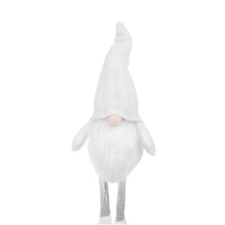 Фигура «Гном в белом» 55 см, текстиль, 1 LED, от батареек AG13×3, свечение тёплое белое