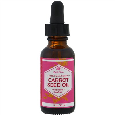 Leven Rose, 100 % чистое и органическое масло из семян моркови, 30 мл (1 жидких унции)