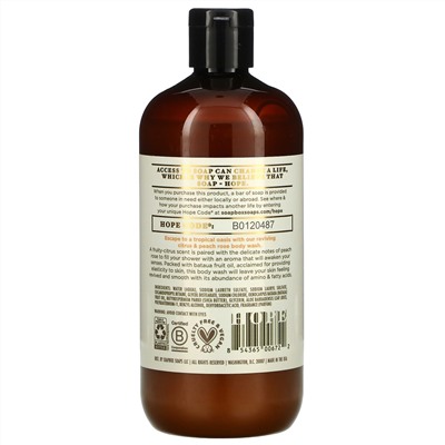 Soapbox, Reviving Moisture, Body Wash, Citrus & Peach Rose, 16 fl oz (473 ml)
