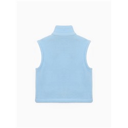 Жилетка флисовая детская «Крошка Я» Little explorer, рост 92-98, голубая