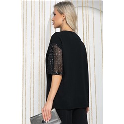 Блуза Богема (черная) Б12229-41