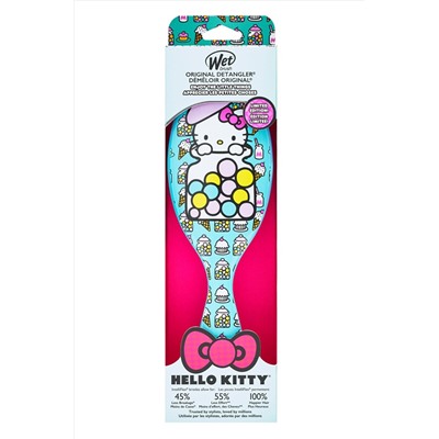 Wet Brush Расчёска для спутанных волос / Original Detangler Hello Kitty Bubble Gum Blue KRISTALLER, 1108348