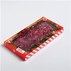 Коробка для шоколада новогодняя «Волшебная почта», с окном, 17×8.5×1.5 см