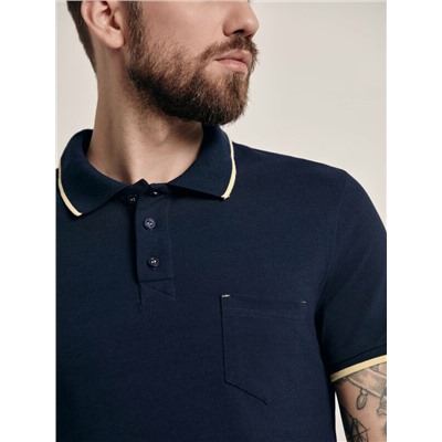 Джемперы DIWARI MD 944 Футболка-поло с контрастной отделкой