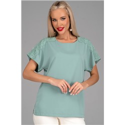 Блузка Келли (кружево/мята)