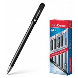 Ручка гелевая G-SOFT 0.38 мм черная 39207 ErichKrause