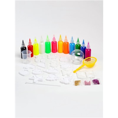 УЦЕНКА Набор для опытов «Водные фигурки», 14 молдов, 12 цветов, в контейнере