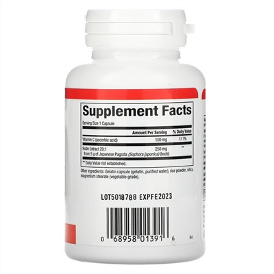 Natural Factors, рутин, 250 мг, 90 капсул
